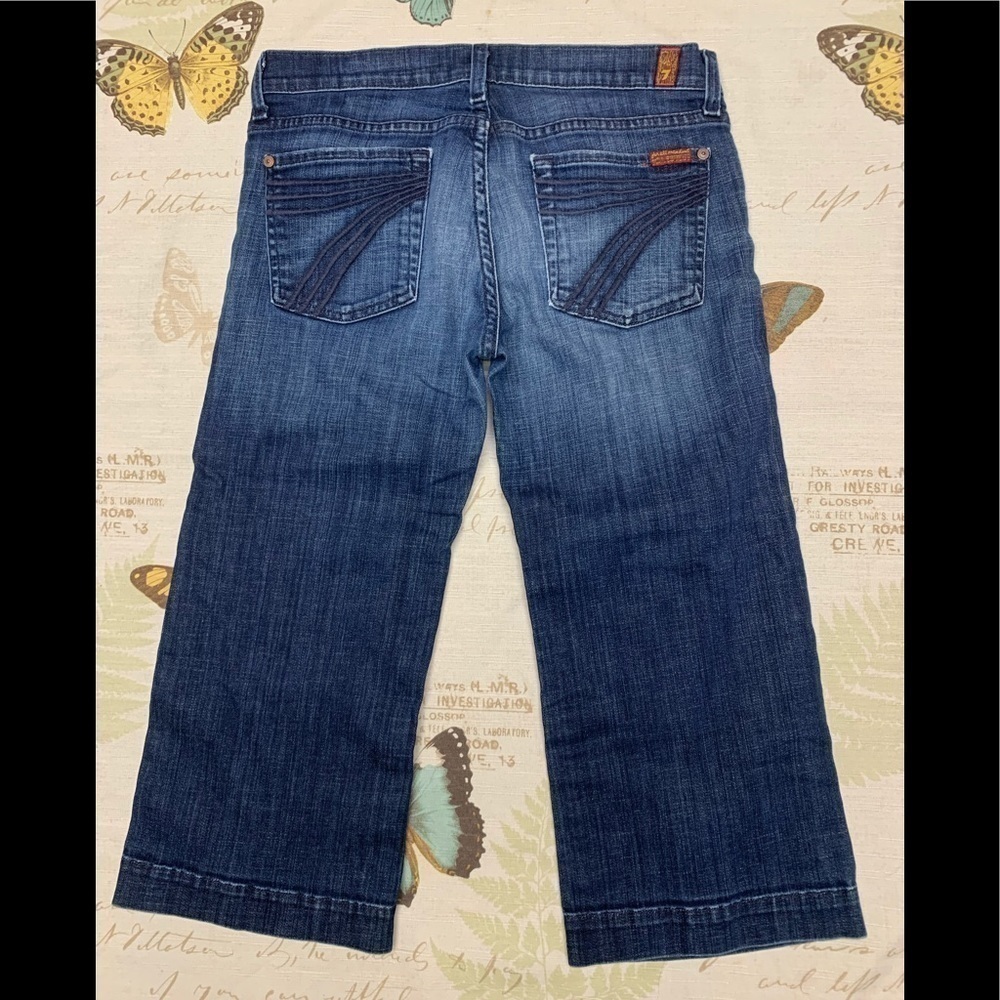 7 for all mankind crop dojo denim‎ jeans